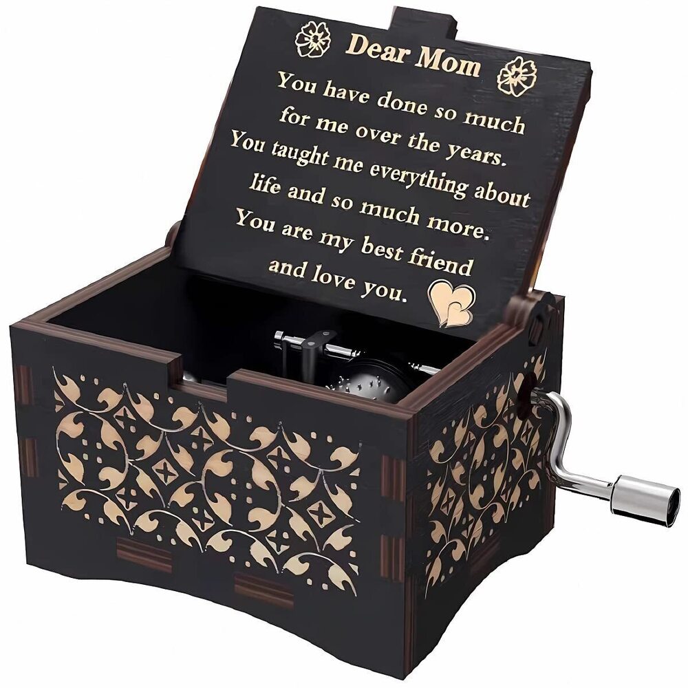 3890 Gifts for Mom from Son/Daughter Music Box Personalize Engraved Gifts